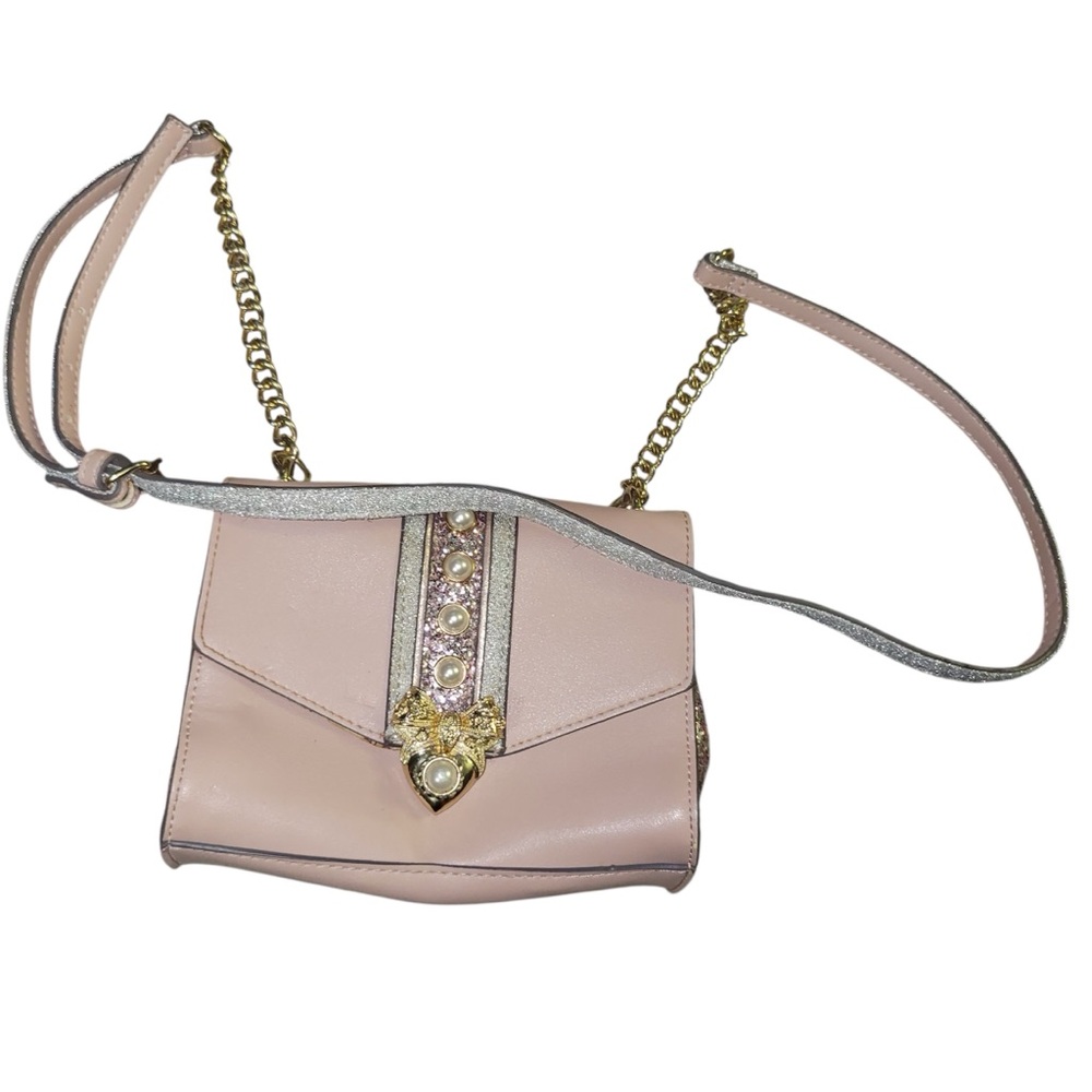 Aldo Pink and Gold Crossbody Bag